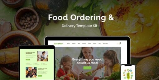 Gourmet – Food Ordering & Delivery Elementor Template Kit