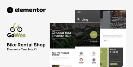 Gowes – Bike Rental Shop Elementor Template Kit