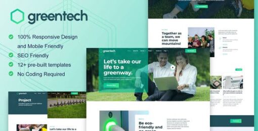 GreenTech – Green Technology Services Elementor Template Kit