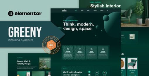 Greeny – Interior Elementor Template Kit