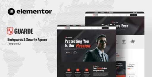 Guarde – Bodyguards & Security Agency Elementor Template Kit