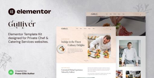 Gulliver – Private Chef & Personal Dining Services Elementor Template Kit