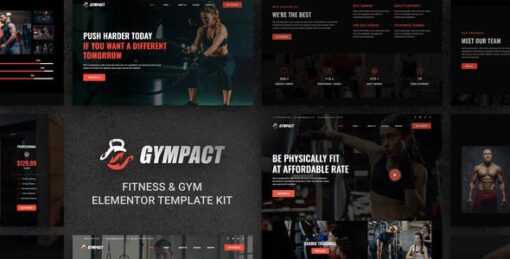 Gympact – Fitness & Gym Elementor Template Kit