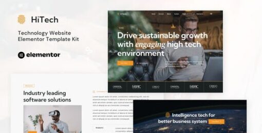 HiTech – IT Solutions & Services Elementor Template Kit