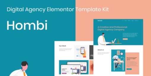 Hombi – Digital Agency Elementor Template Kit
