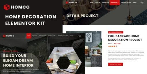 Homco – Home Interior Design Services Elementor Template Kit