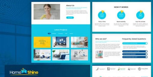HomeShine – Cleaning & Laundry Elementor Template Kit