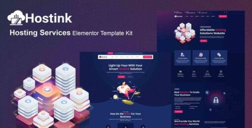 Hostink – Hosting Services Elementor Template Kit