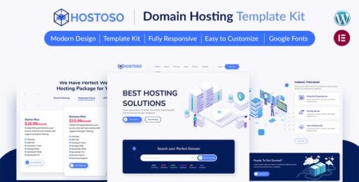 HOSTOSO – Hosting & Webhosting Service Template Kit