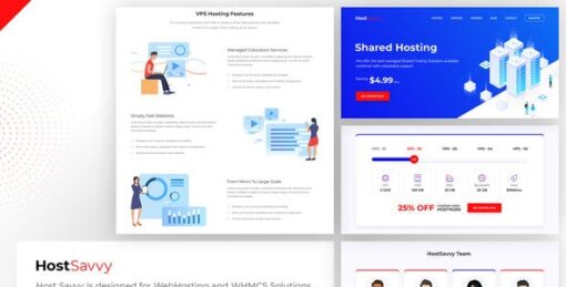 HostSavvy – Web Hosting Elementor Template Kit