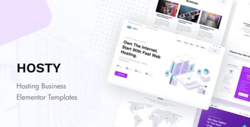 Hosty – Hosting Services Elementor Template Kit