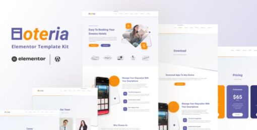 Hoteria – Hotel Service Elementor Template Kit