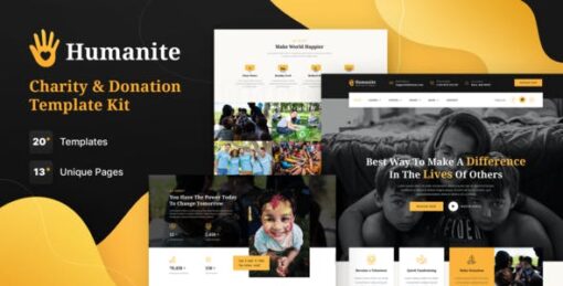 Humanite – Charity & Donation Elementor Template Kit