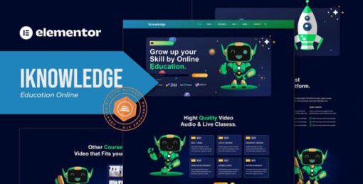 iKnowledge – Education Online & Learning Platform Elementor Template Kit