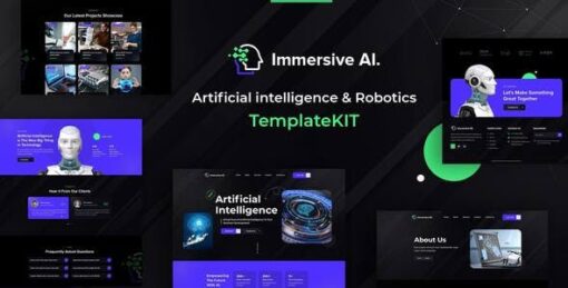 ImmersiveAI – Robotics Elementor Template Kit