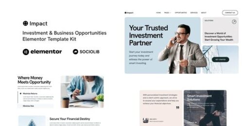 Impact – Investment & Business Opportunities Elementor Template Kit