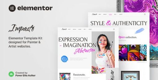 Impasto – Painter & Artist Elementor Template Kit