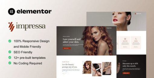 Impressa – Personal Stylist & Makeup Service Elementor Template Kit