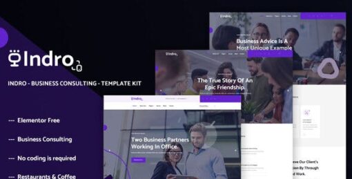Indro – Business Consulting Elementor Template Kit