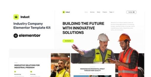 Indust – Industry & Factory Elementor Template Kit