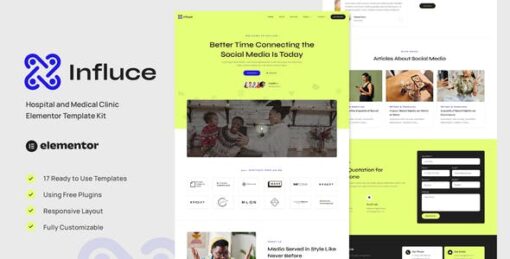 Influce – Marketing Agency & Influencer Elementor Template Kit