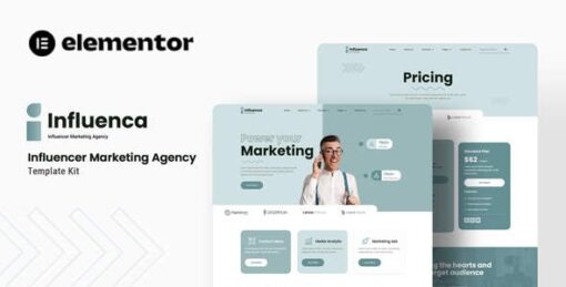 Influenca – Influencer Marketing Agency Elementor Template Kit