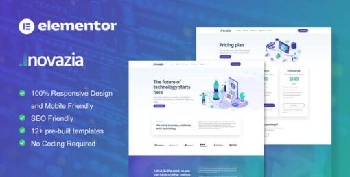 Inovazia – IT Services Elementor Pro Full Site Template Kit