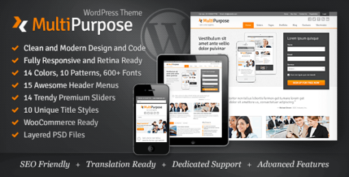 Multipurpose – Responsive WordPress Theme