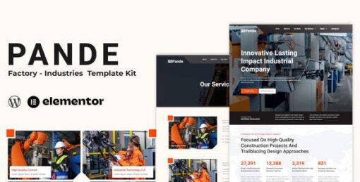 Pande – Factory & Industrial Elementor Template Kit