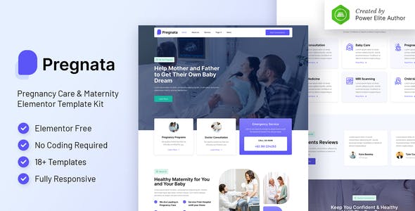 Pregnata – Pregnancy Care & Obstetrician Elementor Template Kit Pregnata – Pregnancy Care & Obstetrician Elementor Template Kit