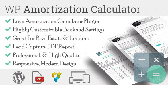 WP Amortization Calculator WP Amortization Calculator