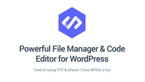 WPIDE – File Manager & Code Editor Premium