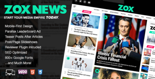 Zox News – Professional WordPress News & Magazine Theme