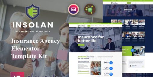Insolan – Insurance Agency Elementor Template Kit
