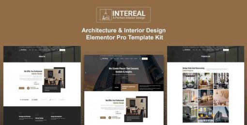 Intereal – Architecture & Interior Design Elementor Pro Template Kit