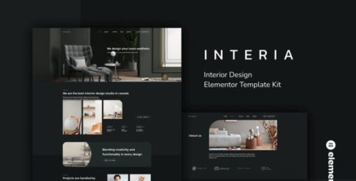 Interia – Interior Design Elementor Template Kit
