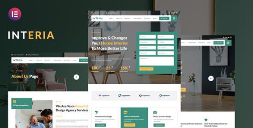 Interia – Interior Design Service Elementor Template Kit