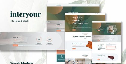 Interyours – Home Interior Design Elementor Template Kit