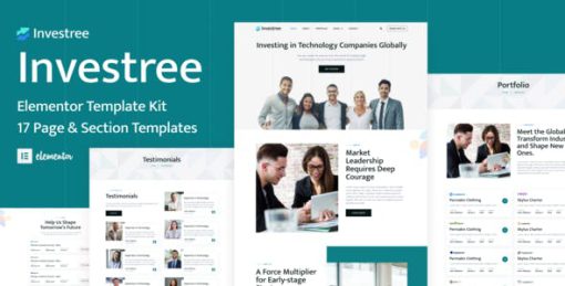 Investree – Venture Capital & Angel Investor Elementor Pro Template Kit