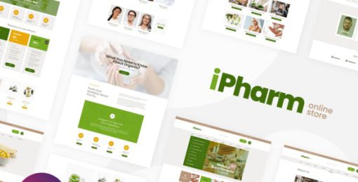 iPharm – Online Pharmacy Woocommerce Elementor Template Kit