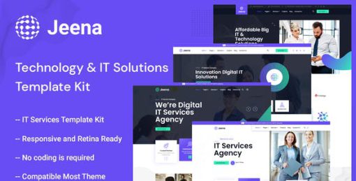 Jeena – Technology & IT Solutions Elementor Template Kit