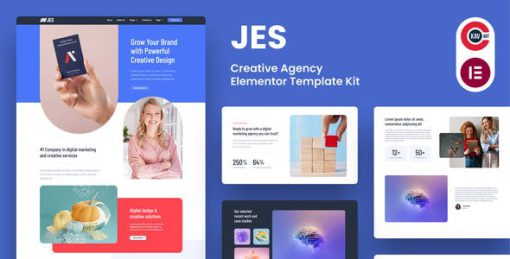 Jes – Creative Agency Elementor Pro Template Kit