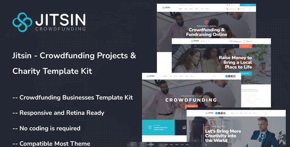 Jitsin – Crowdfunding Projects & Charity Template Kit Jitsin – Crowdfunding Projects & Charity Template Kit