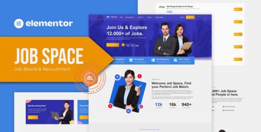 Job Space – Job Board & Recruitment Elementor Template Kit