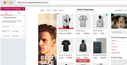 Kadence for WooCommerce and Elementor