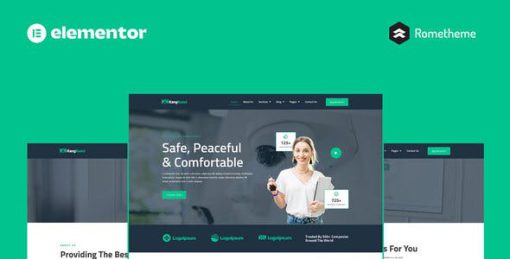 Kangkunci – Locksmith & Security System Elementor Pro Full Site Template Kit