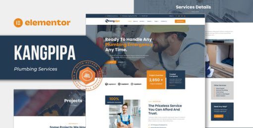 Kangpipa – Plumbing Services Elementor Template Kit