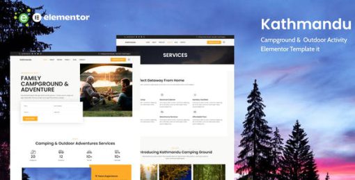 Kathmandu – Campground & Outdoor Activity Elementor Template Kit