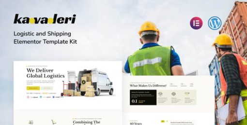 Kavaleri Logistic & Shipping Elementor Pro Template Kit