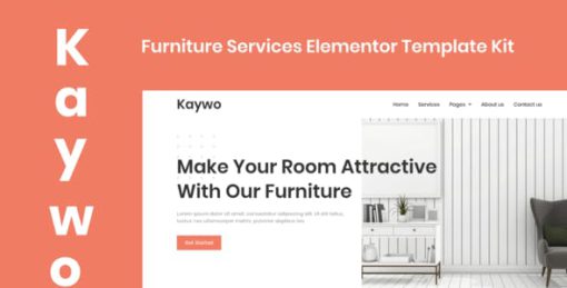 Kaywo – Furniture Services Elementor Template Kit